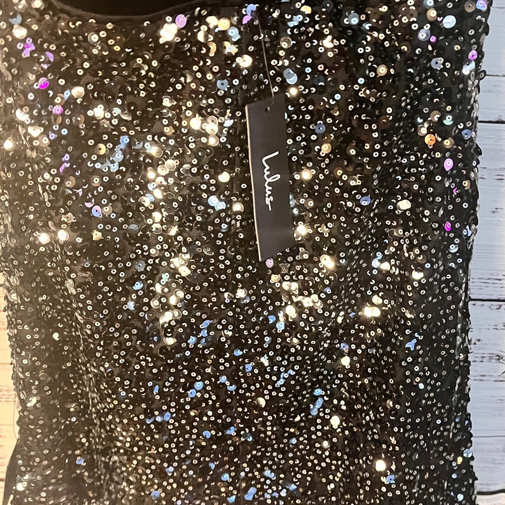Lulus Force of Fashion Black Backless Sequin Mini Dress - Picture 9 of 9